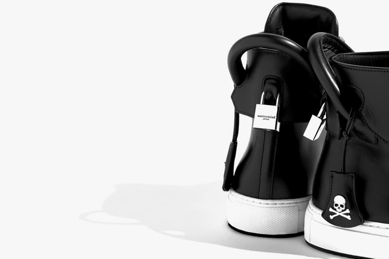 The new mastermind Japan x Buscemi Sneaker black leather high-top japan culture 2016 fall winter skull and crossbones