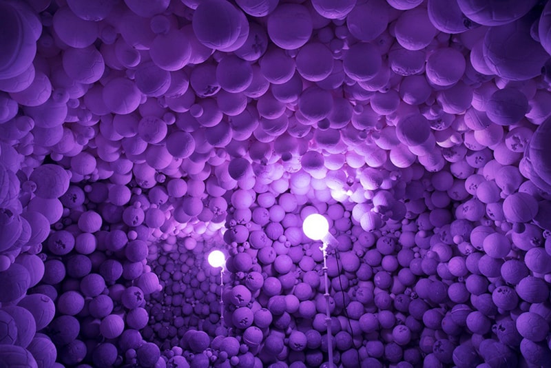 Daniel Arsham Circa 2345 purple blue exhibition