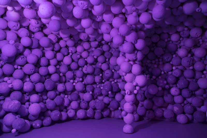 Daniel Arsham Circa 2345 purple blue exhibition