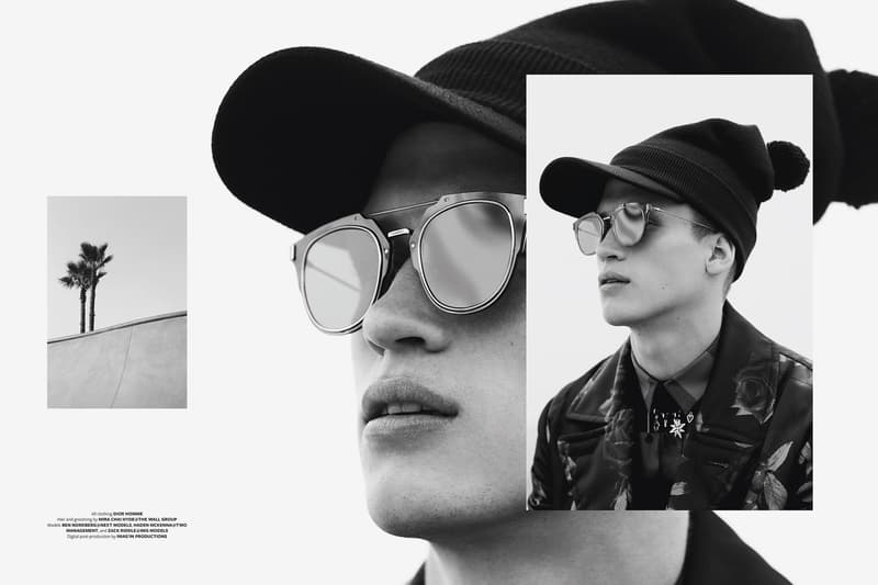 Dior Homme 2016 FW Campaign black white skatepark