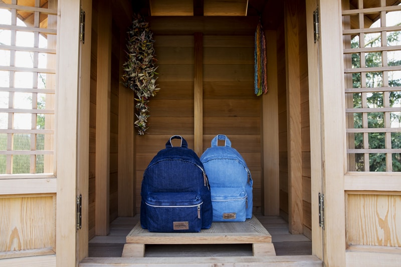 Eastpak Japanese boro Kuroki Denim Padded Pak'r Backpacks