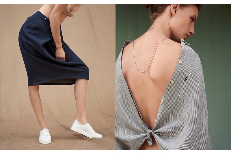 F-ABRIC 2016 brown white blue flax hemp linen