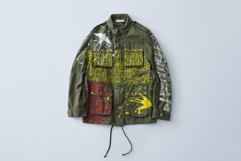Faith Connexion x idea by SOSU Military Blouson green red yellow white