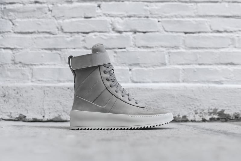 Fear of God's Military Sneaker Dons an "Overcast Grey" Theme