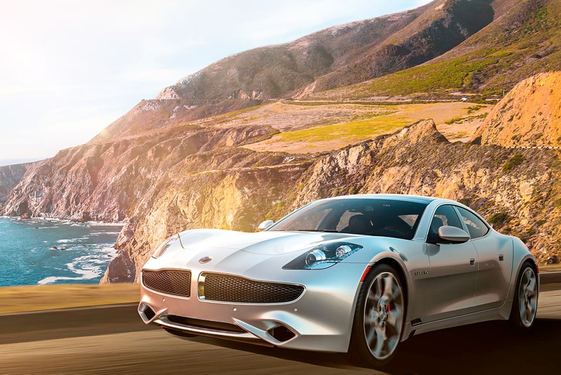 Fisker Karma Revero Sports Car navy reflection ocean view