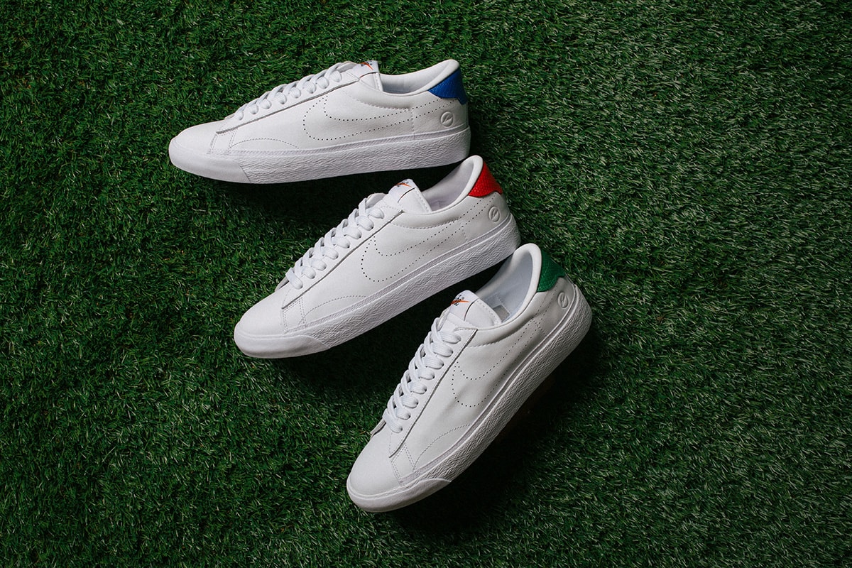 fragment design Nikelab Tennis Classic AC RGB Sneaker Pack white shoes