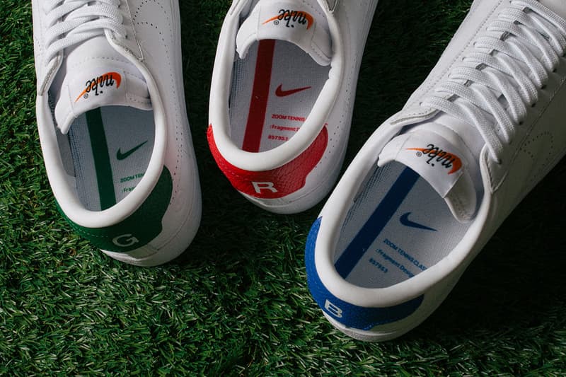 fragment design Nikelab Tennis Classic AC RGB Sneaker Pack white shoes