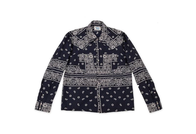 Gimme 5 Cut Sew Bandana Shirt elephant print navy black red