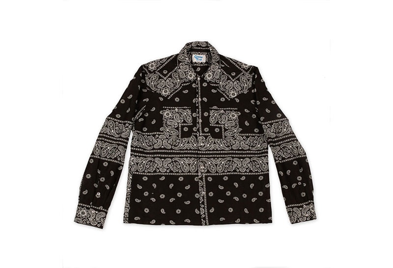 Gimme 5 Cut Sew Bandana Shirt elephant print navy black red