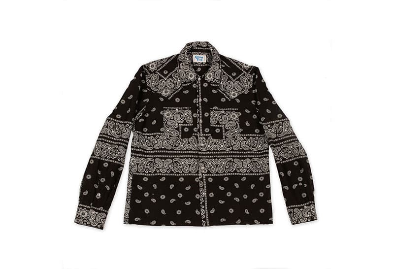 Gimme 5 Cut Sew Bandana Shirt elephant print navy black red