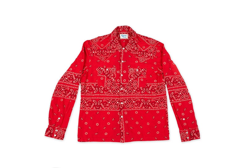 Gimme 5 Cut Sew Bandana Shirt elephant print navy black red