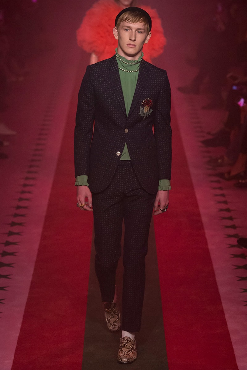 Gucci 2017 Spring Summer Collection menswear London fashion week pink floral