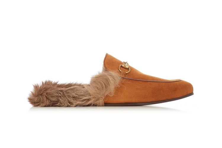 Gucci's Kangaroo Fur-Lined Princetown Slippers Are Now Available in a Tan Suede Colorway