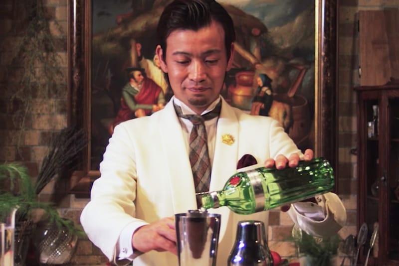 Watch as Japan's Greatest Bartender Makes a Perfect Gin Apple & Fennel Cocktail