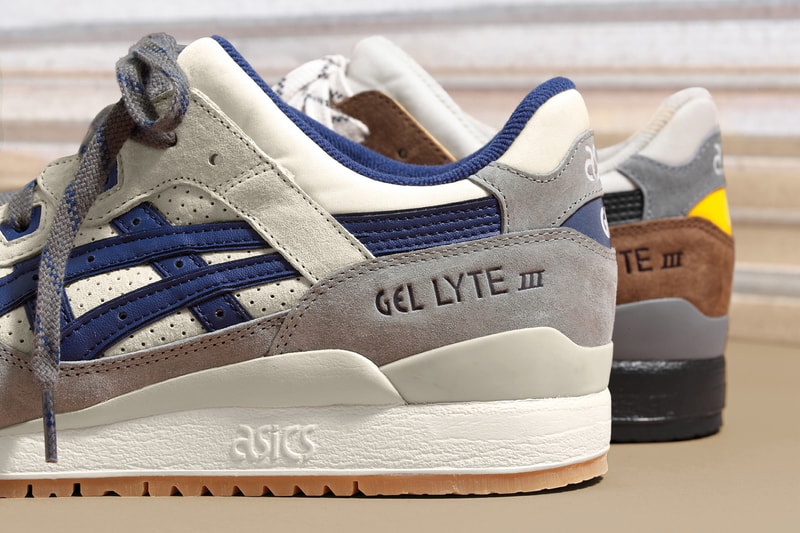 J.Crew Redesigns ASICS' GEL-Lyte III fall white blue grey brown black tan