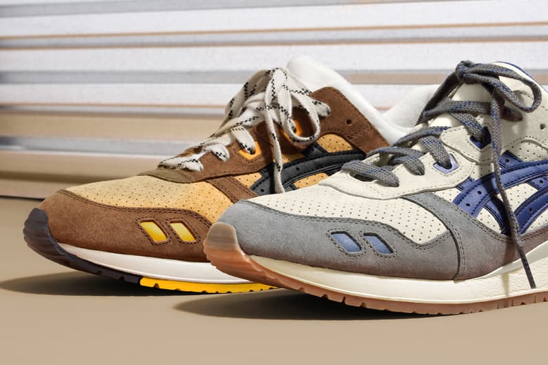 J.Crew Redesigns ASICS' GEL-Lyte III fall white blue grey brown black tan