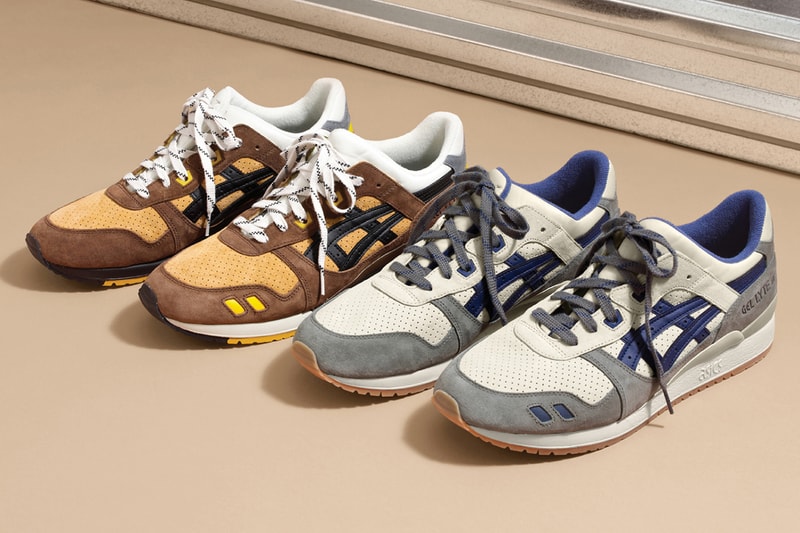 J.Crew Redesigns ASICS' GEL-Lyte III fall white blue grey brown black tan