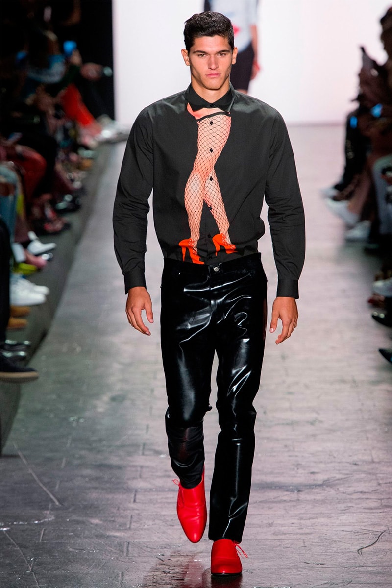 Jeremy Scott 2017 SS Collection New York Fashion Week latex sex inspired neon-infused looks