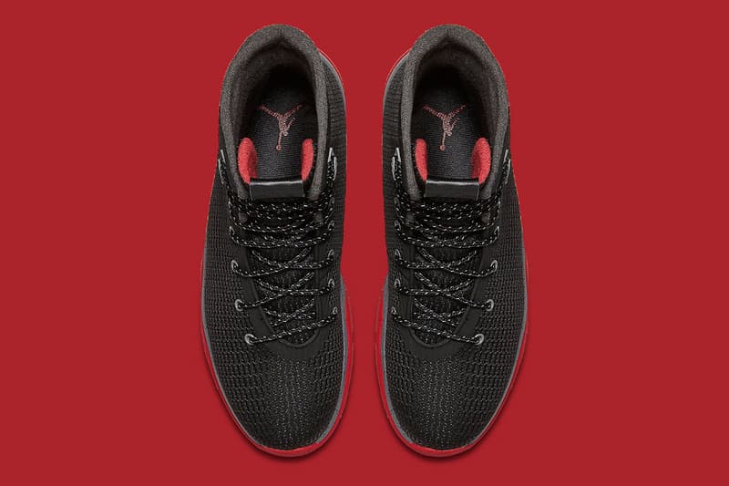 Jordan Future Boot "Bred" black red waterproof woven upper