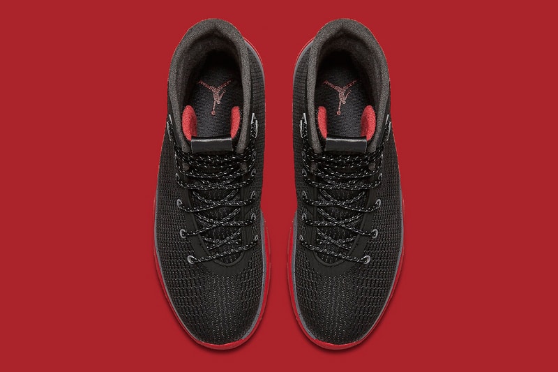Jordan Future Boot "Bred" black red waterproof woven upper