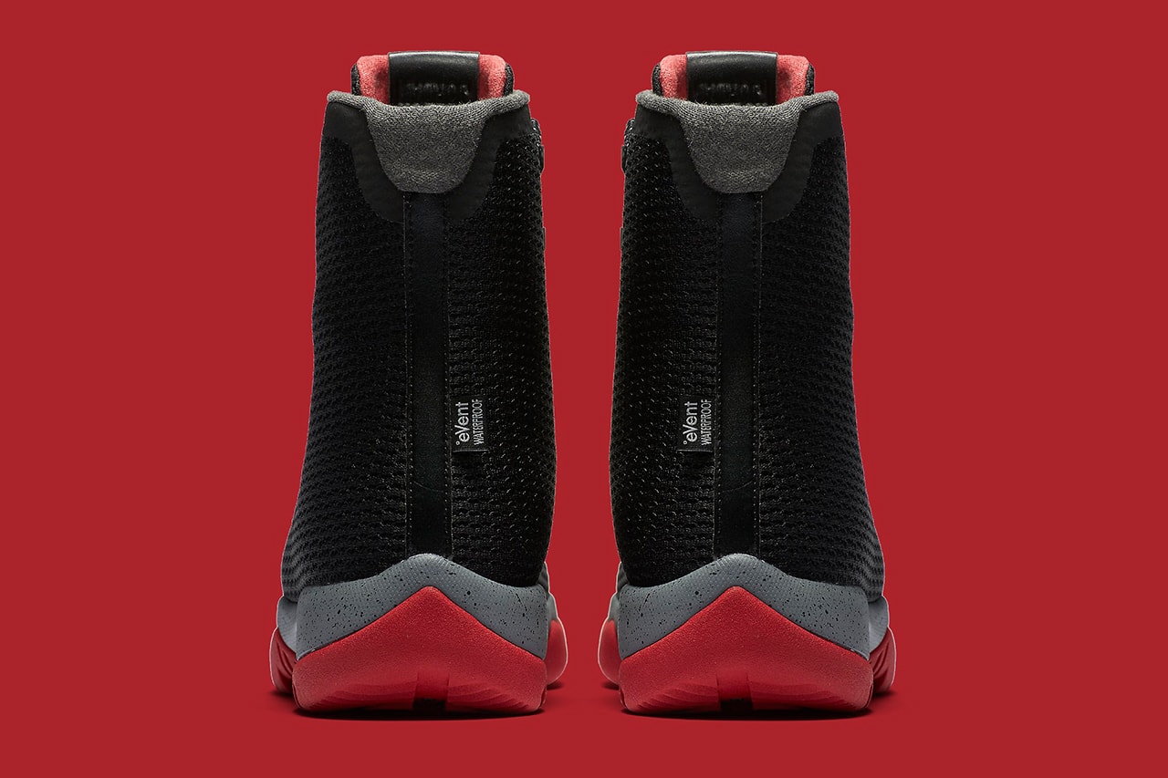 Jordan Future Boot "Bred" black red waterproof woven upper
