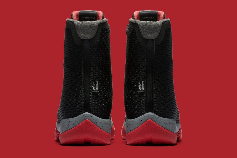 Jordan Future Boot "Bred" black red waterproof woven upper