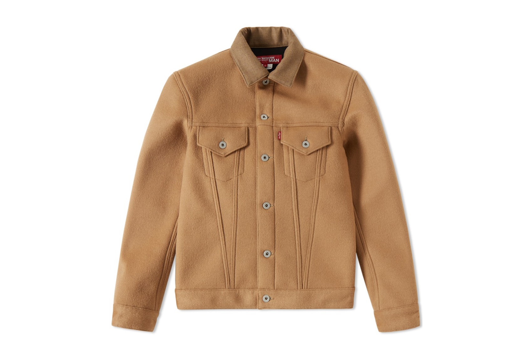 Junya Watanabe MAN x Levi's Cashmere Jacket beige wool