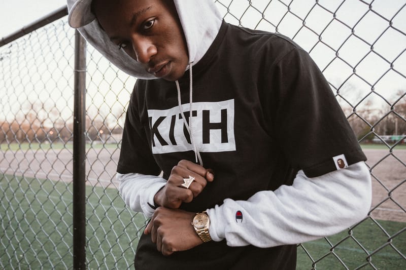 Joey Bada$$ Reigns in the Kith x A Bathing Ape Collaboration Collection