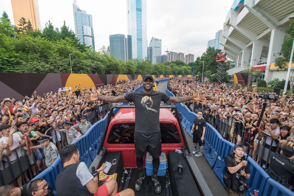 LeBron James China Nike Summer Tour guangzhou beijing