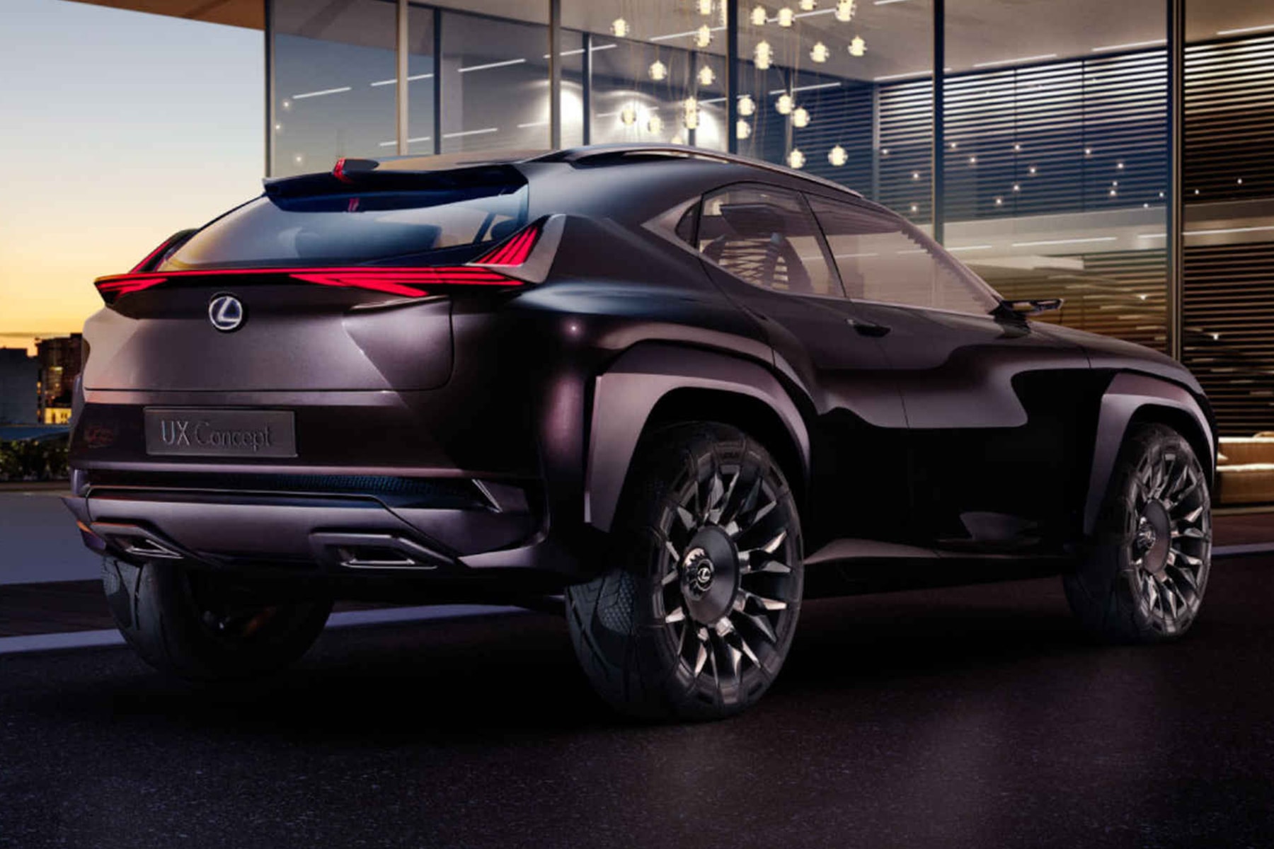 Lexus UX Concept alloy wheels Paris Motor Show dual cameras