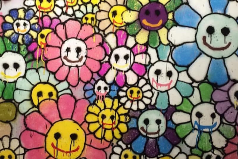 Madsaki HICKORY DICKORY DOCK Exhibition Tokyo smily faces Vladimir Putin Scarface paintings flowers