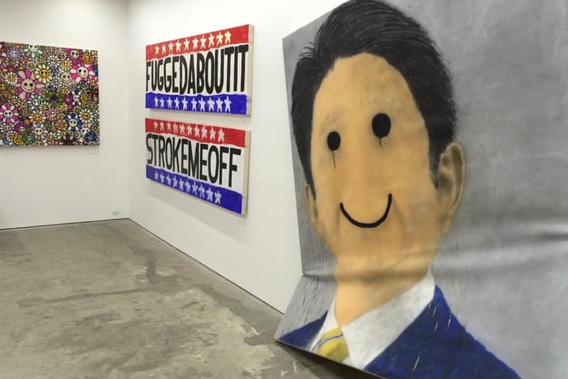 Madsaki HICKORY DICKORY DOCK Exhibition Tokyo smily faces Vladimir Putin Scarface paintings flowers