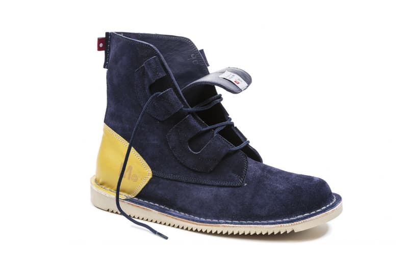 Mark McNairy Oliberte Chukka Boot navy yellow leather 