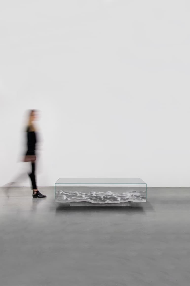 Liquid Aluminium table