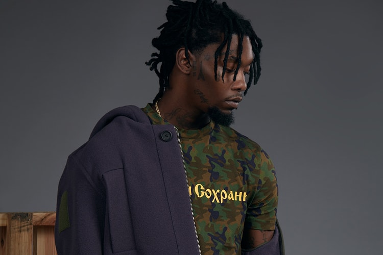 Migos's Offset Flaunts His Ink and Style in 2016 Fall/Winter Gosha Rubchinskiy Editorial