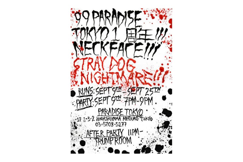 Neckface and WACKO MARIA Celebrate Paradise Tokyo's First Anniversary