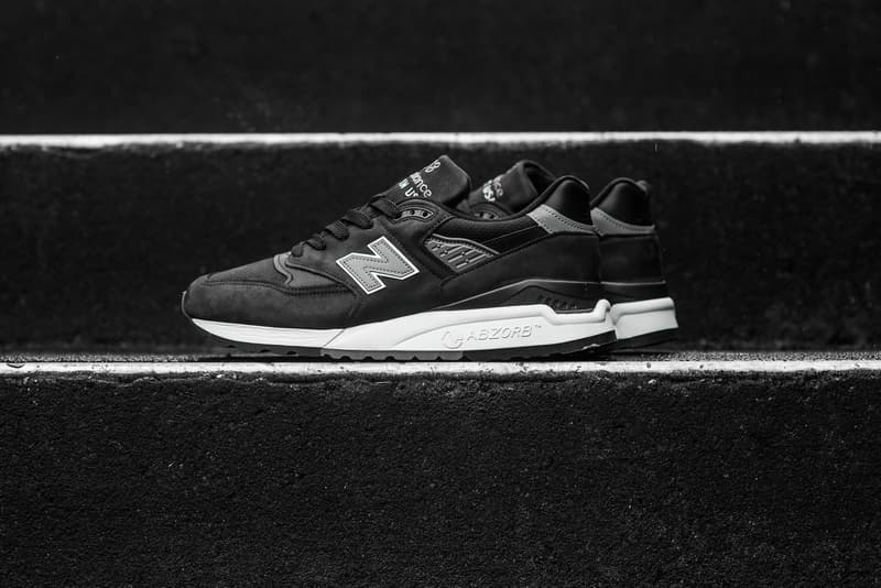 New Balance M998PHO "Ash" black grey white