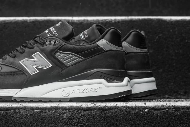 New Balance M998PHO "Ash" black grey white