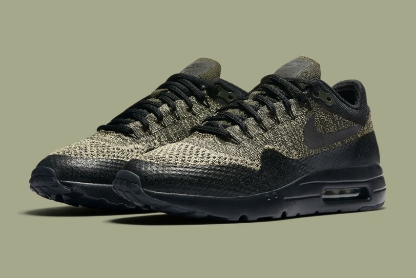 Nike Air Max 1 Ultra Flyknit Olive Sneaker