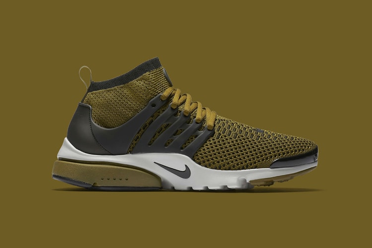 Nike Covers Its Flyknit-Constructed Presto in "Olive Flak"