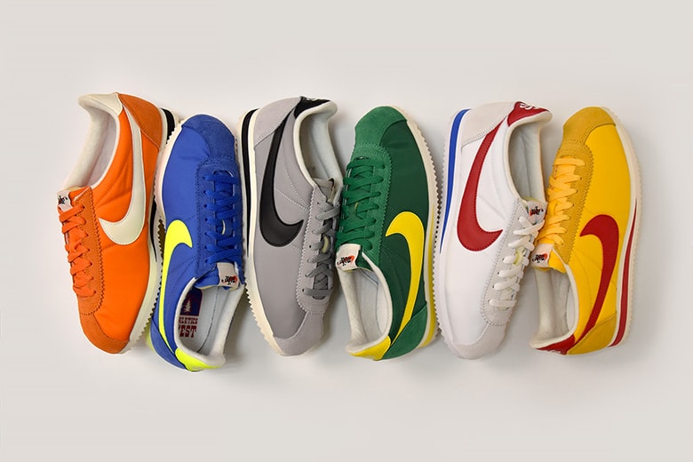Nike Cortez Athletics West Pack white green orange blue yellow grey