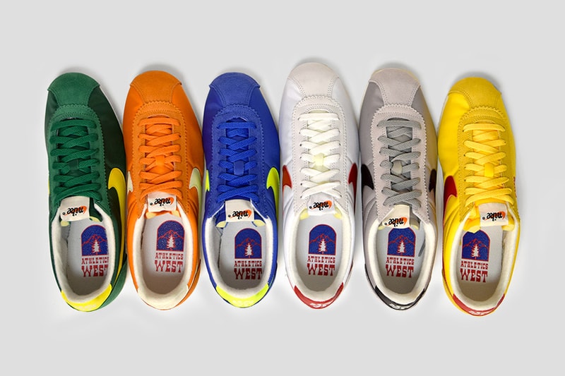 Nike Cortez Athletics West Pack white green orange blue yellow grey