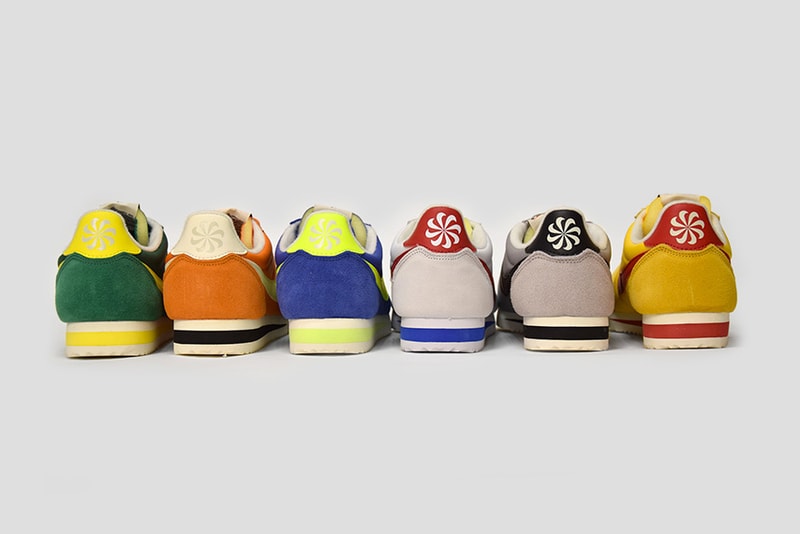 Nike Cortez Athletics West Pack white green orange blue yellow grey