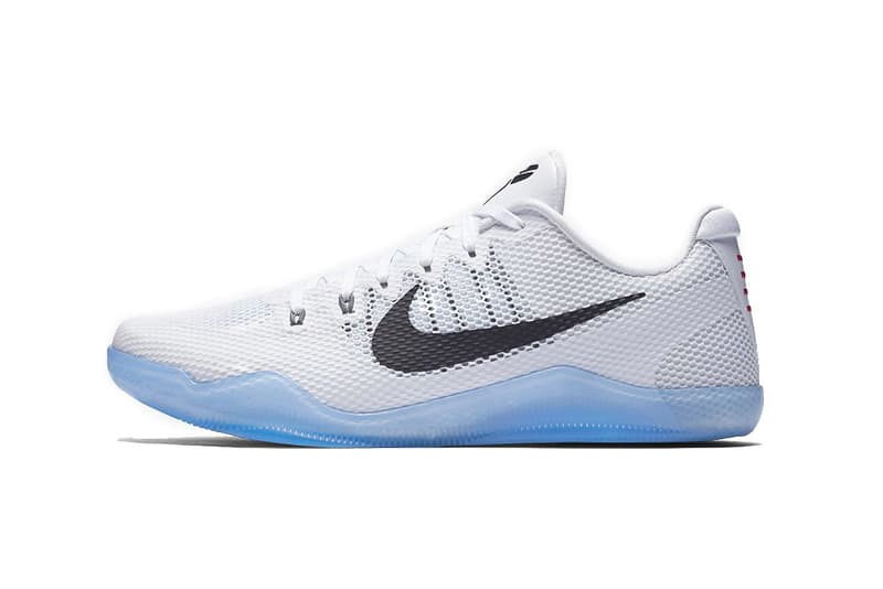 Nike Kobe 11 white black icy blue