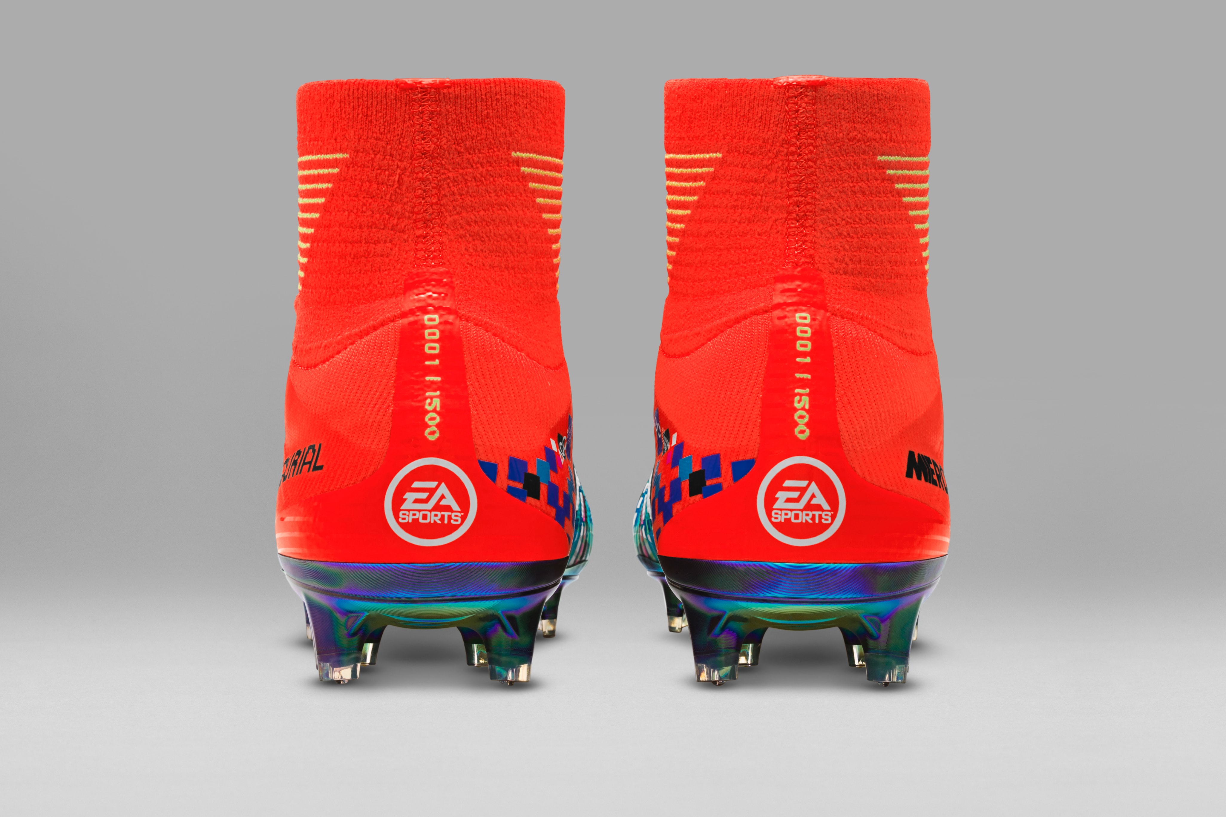 Nike's Mercurial Superfly x EA Sports Football Cleats are a Pixilated Dream soccer field sport FIFA