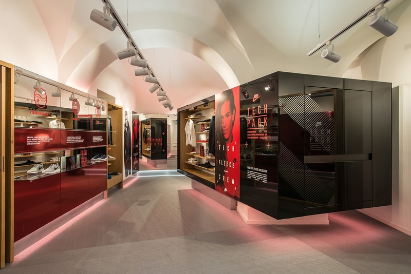 Nike Tech Pack Studio in Rome San Vitale Street Monti District