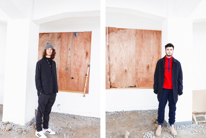 nonnative for Pilgrim + Surf Supply's 2016 Fall/Winter Capsule Collection jackets pants scarfs button ups