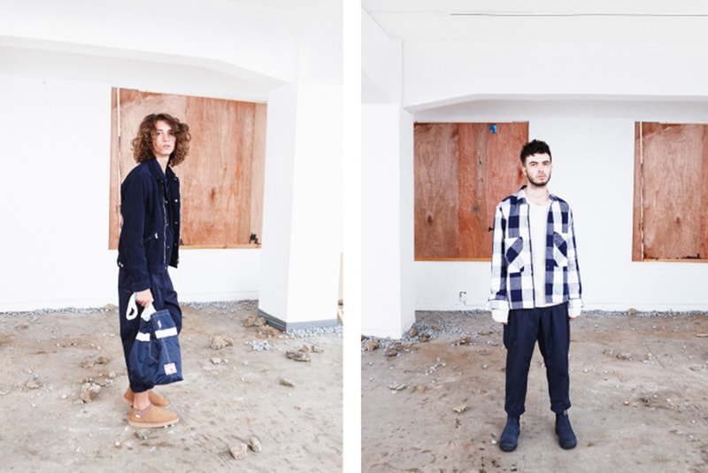 nonnative for Pilgrim + Surf Supply's 2016 Fall/Winter Capsule Collection jackets pants scarfs button ups