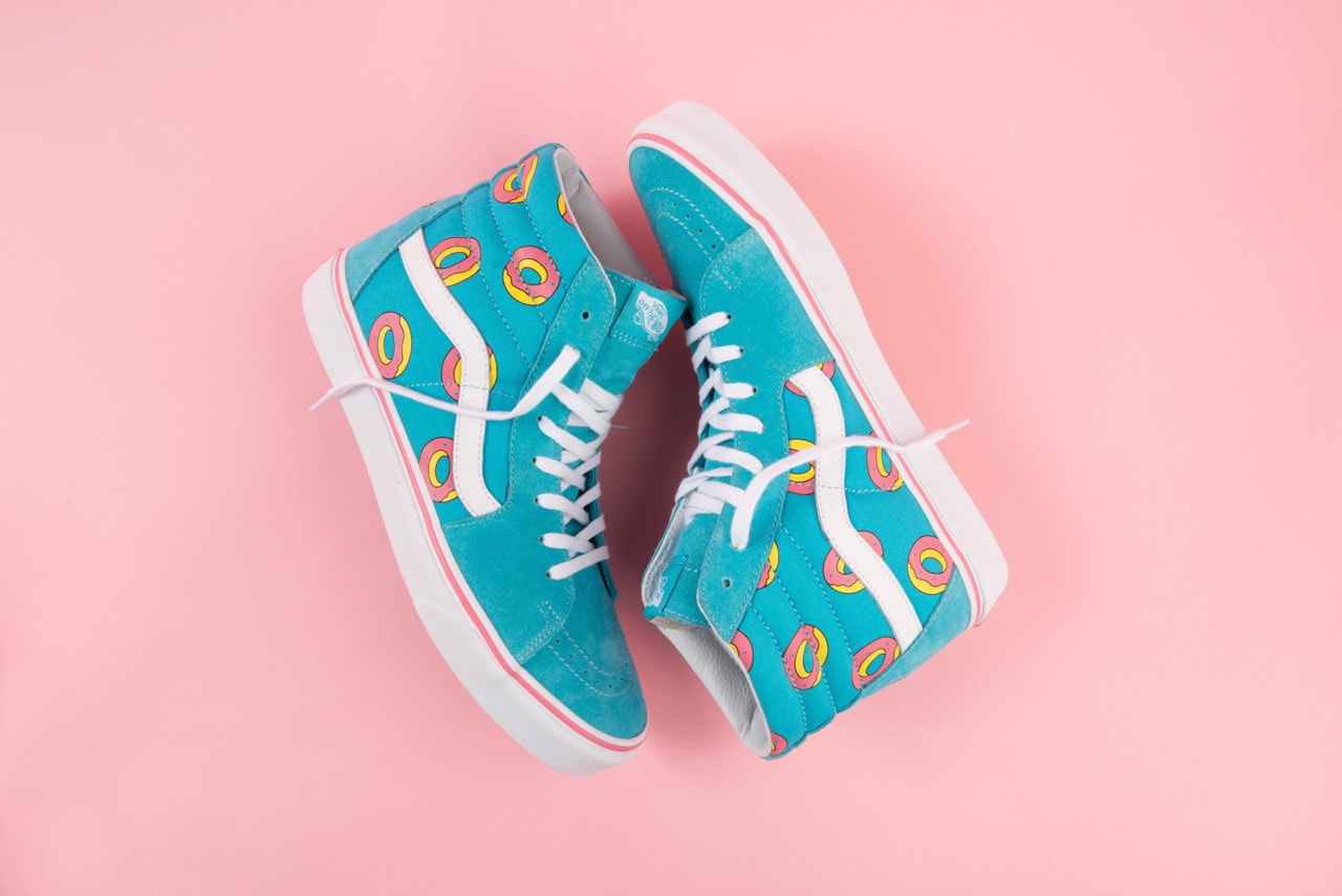 Odd Future x Vans Exclusive Donut Print Footwear sneakers Sk8-Hi Authentic Slip ons Tyler the Creator Golf Wang