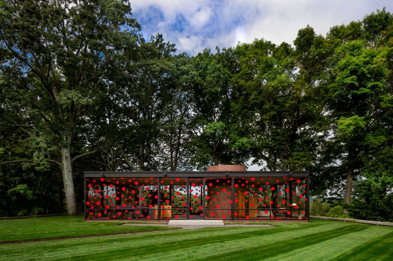 Philip Johnson Glass House Yayoi Kusama Polka Dots